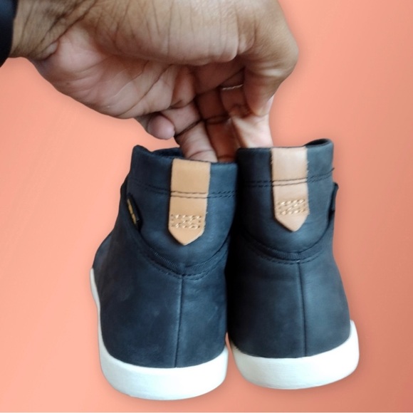 Teva Willow Chukka Sneaker Black Leather High Top Shoe Size 10 - Picture 10 of 14